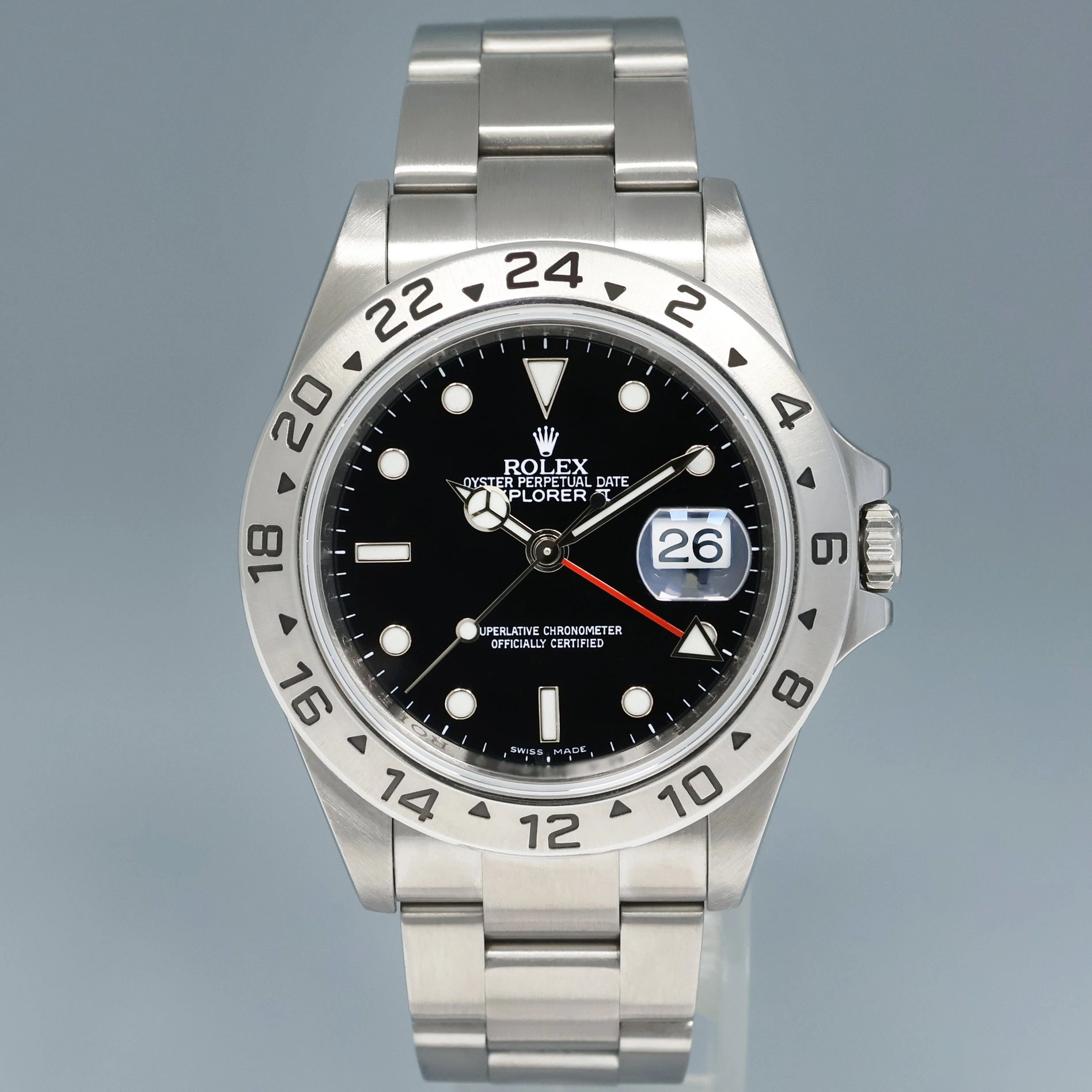 2007 MINT Rolex Explorer II 16570 Stainless Steel Black Date 3186 40mm Watch Box