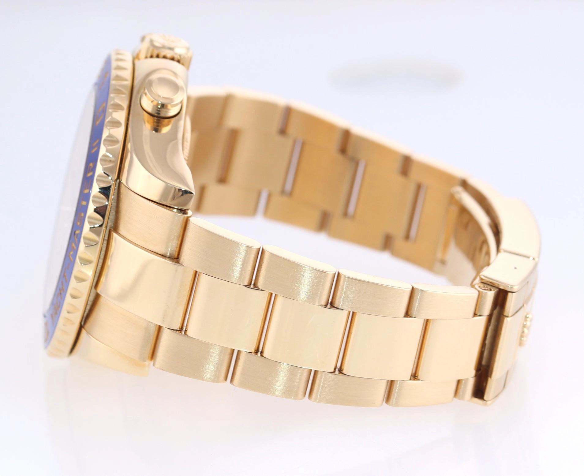 2016 PAPERS BLUE HANDS Rolex Yacht-Master 2 Yellow Gold 116688 44mm Watch Box