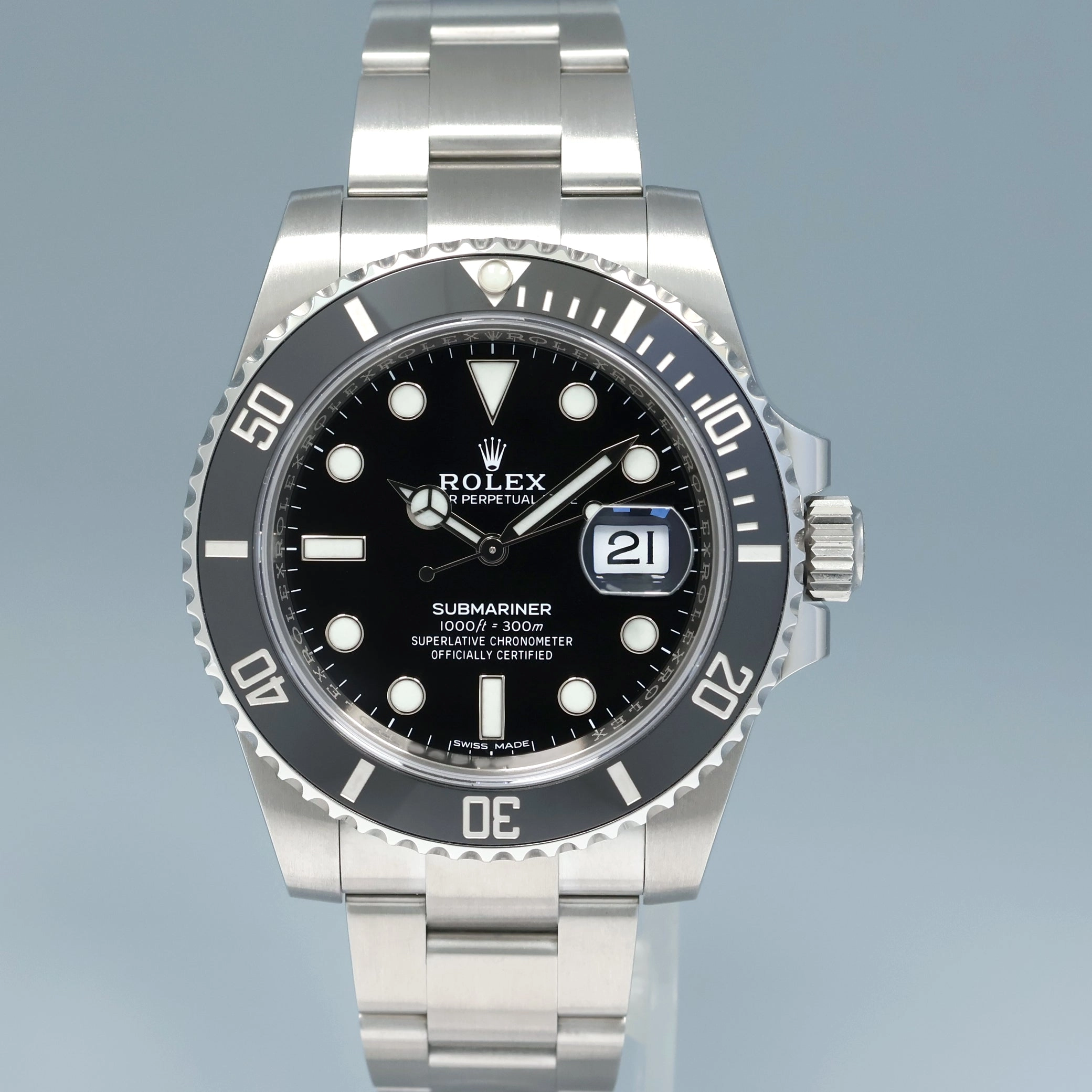 2020 NEW PAPERS Rolex Submariner Date 116610 LN Steel Black Ceramic Bezel 40mm Watch