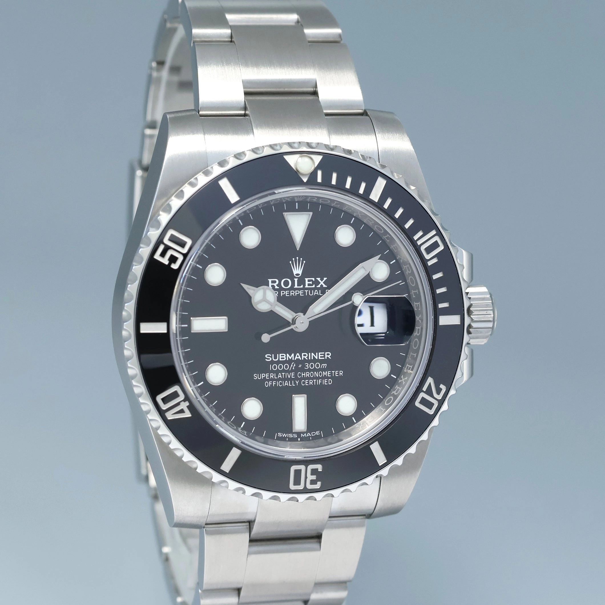 2020 NEW PAPERS Rolex Submariner Date 116610 LN Steel Black Ceramic Bezel 40mm Watch