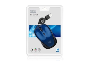 Adesso iMouse S8L - Mouse - right and left-handed - optical - 3 buttons - wired - USB IMOUSES8L