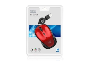 Adesso iMouse S8R - Mouse - right and left-handed - optical - 3 buttons - wired - USB IMOUSES8R
