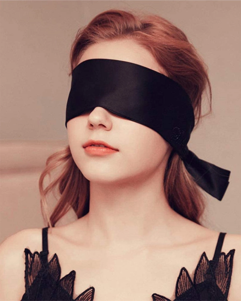 Adjustable 62" Satin Silk Eye Mask Kit