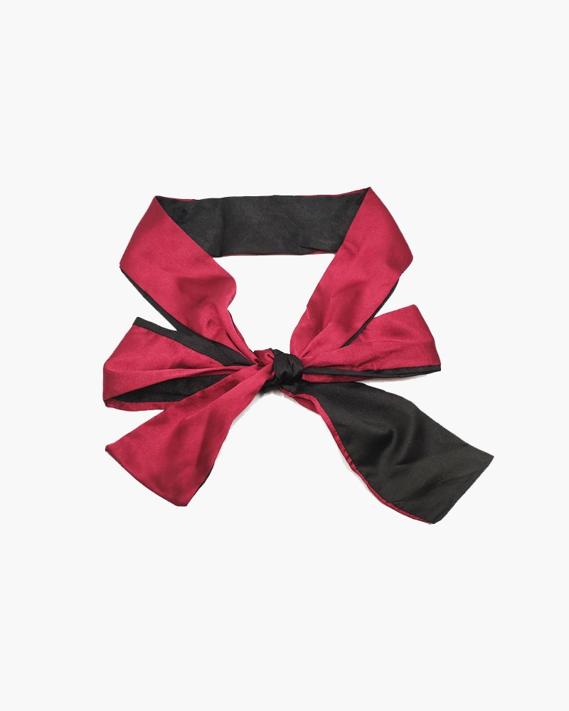 Adjustable 62" Satin Silk Eye Mask Kit