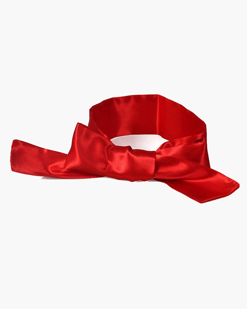 Adjustable 62" Satin Silk Eye Mask Kit