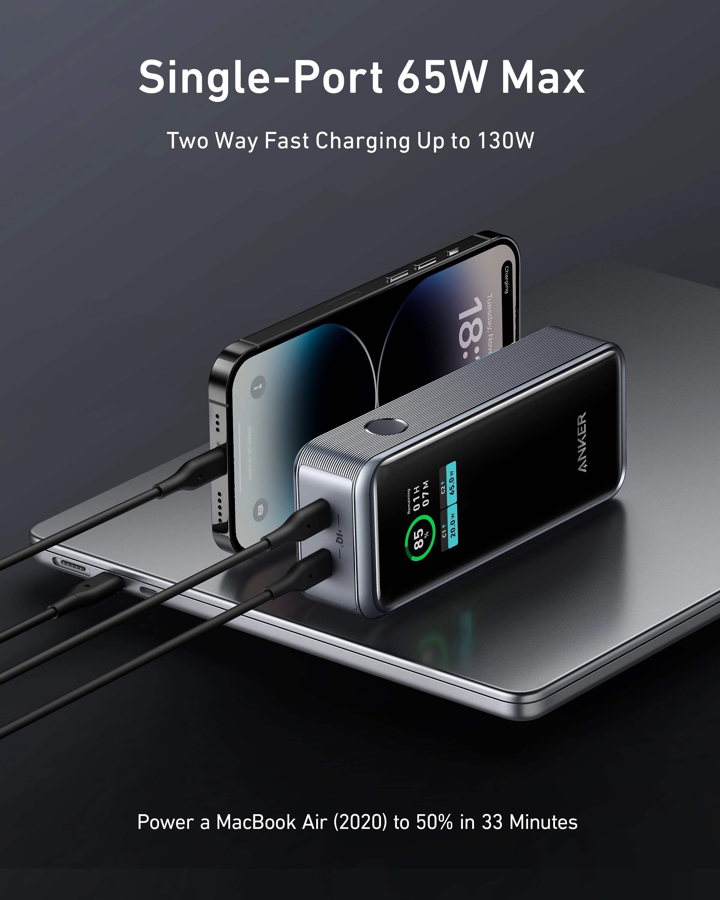 Anker MagGo Wireless Charging Station (3-in-1, Dock Stand) and Anker Prime 12,000mAh Power Bank (130W)