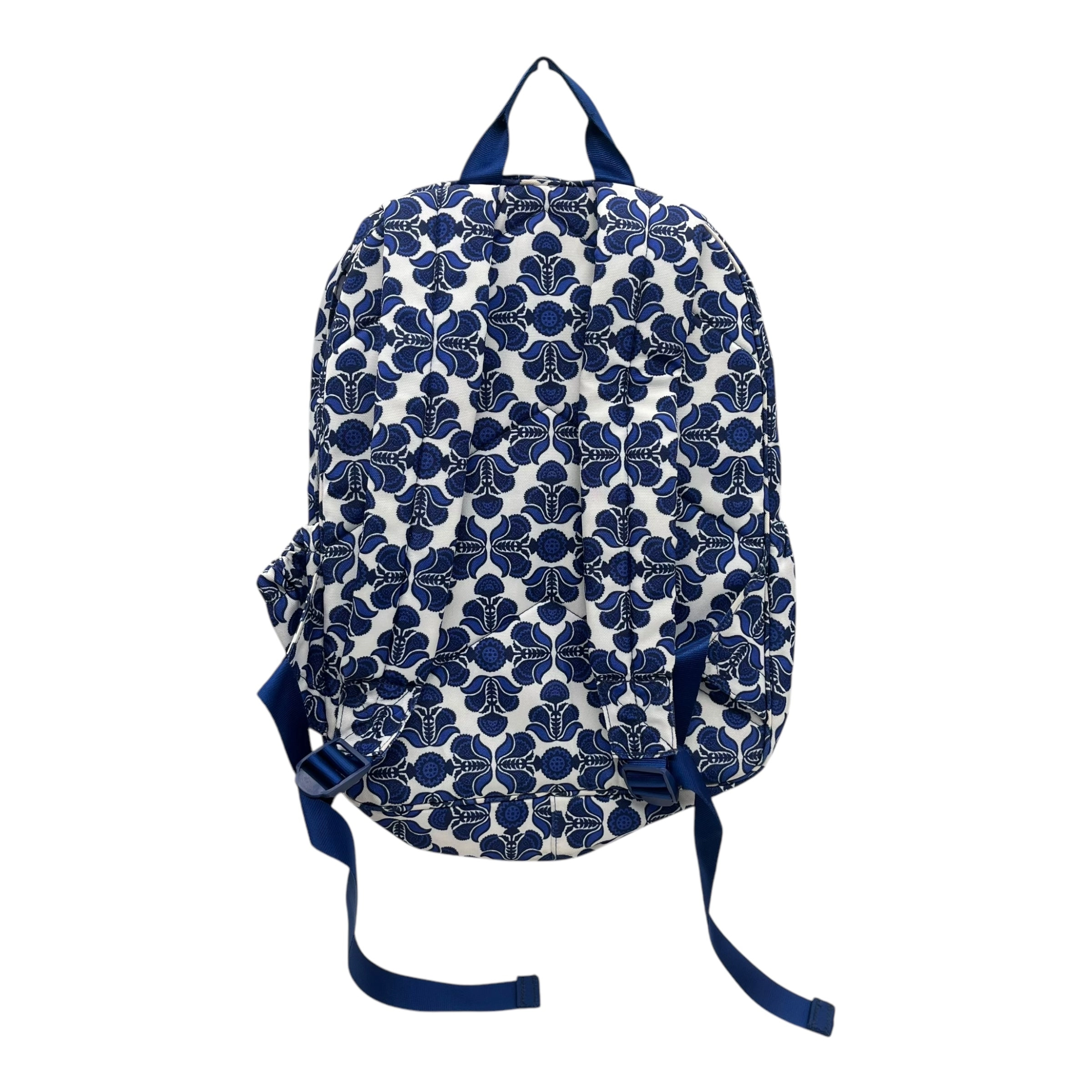 Backpack By Vera Bradley In Blue & White, Size:Medium