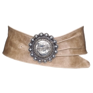 Billie Western Soft Sash - Taupe