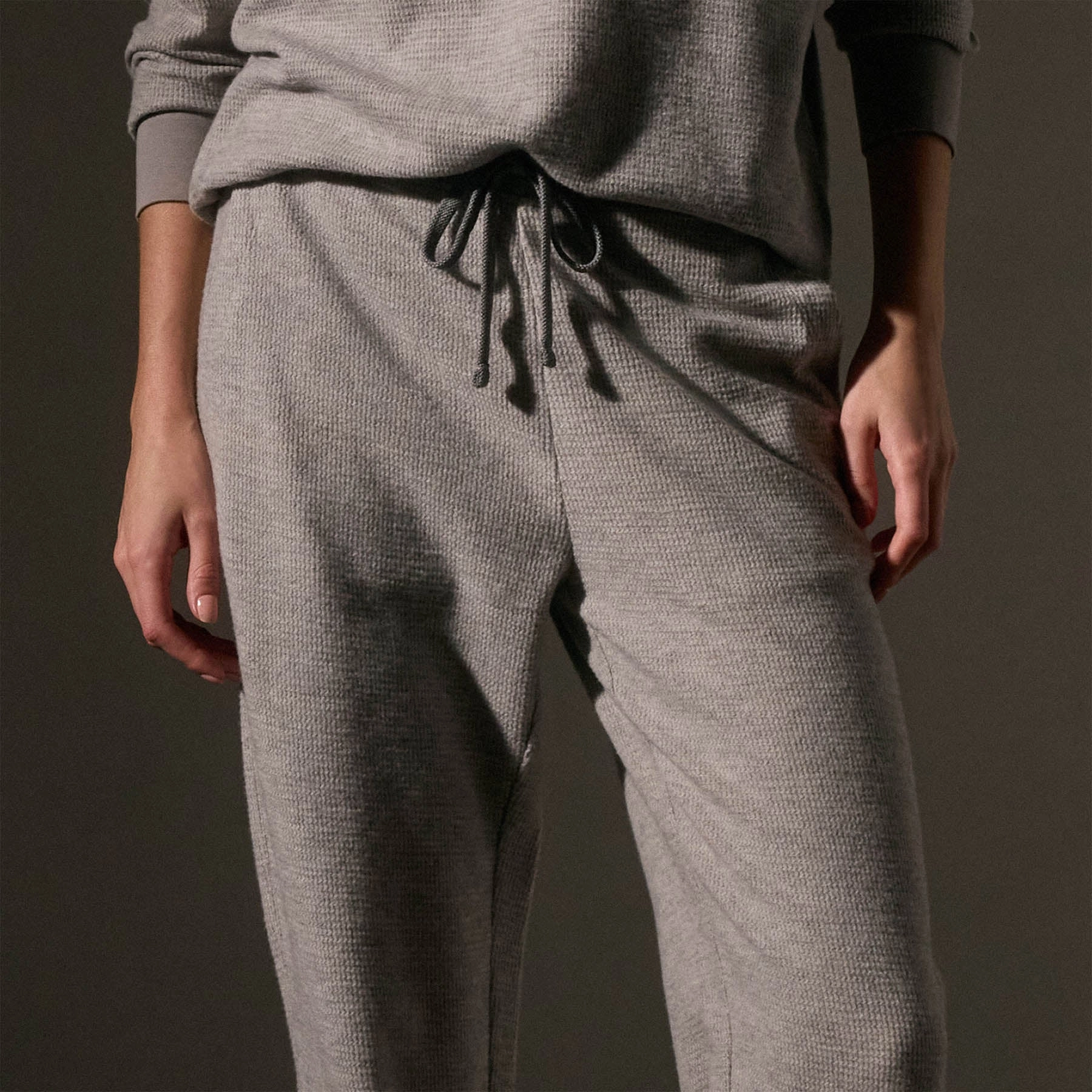 Brushed Thermal Sweat Pant - Heather Grey