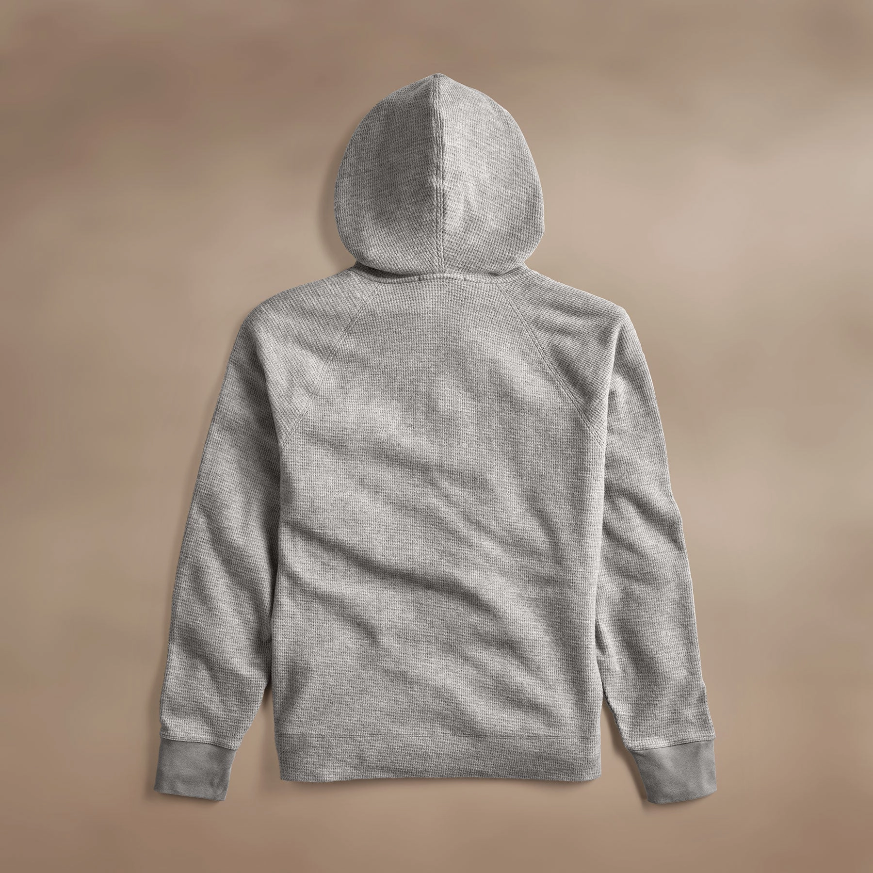 Brushed Thermal Zip Up - Heather Grey