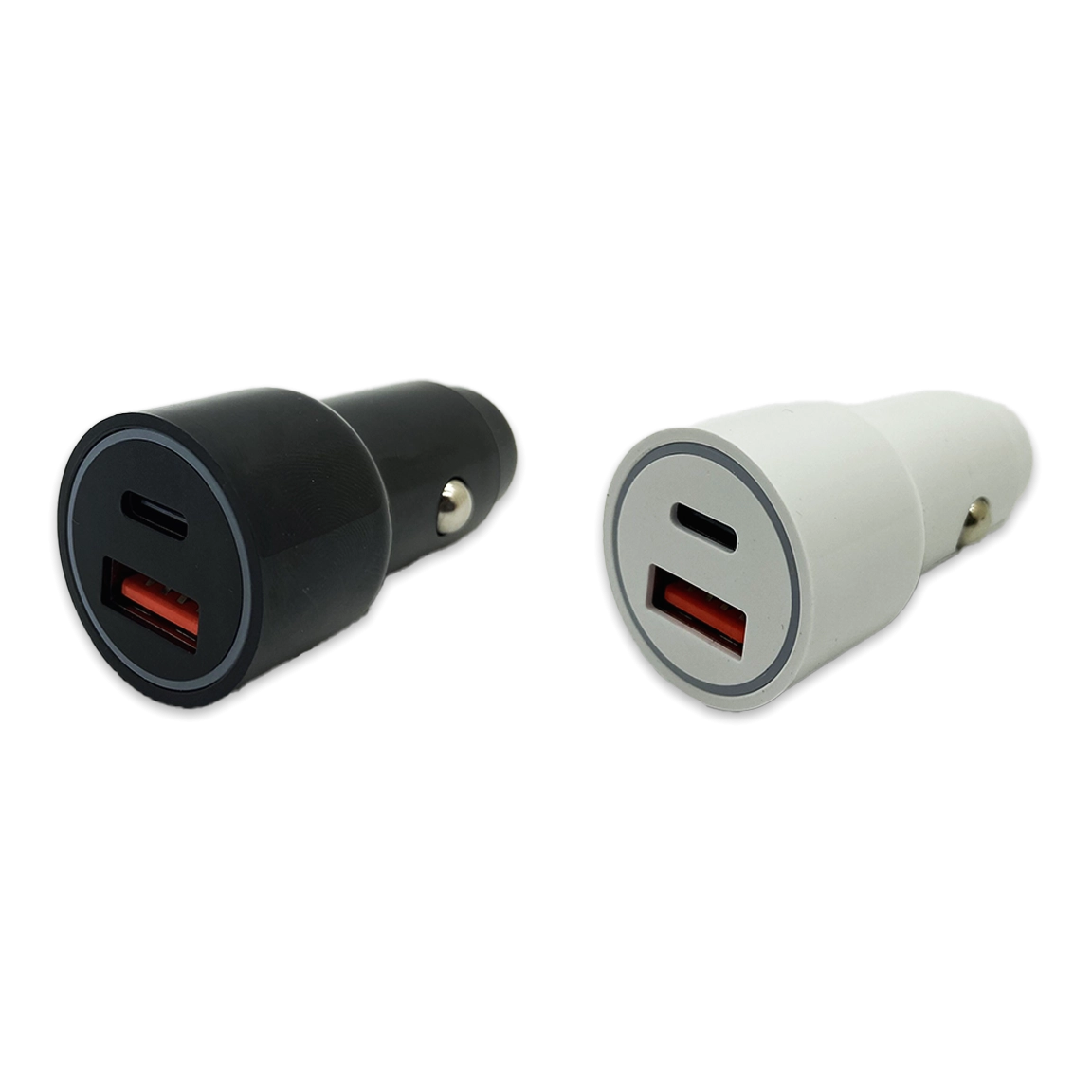 Car Charger Dual Port USB / USB-C 20 Watts - 18 Pieces Per Pack 24465
