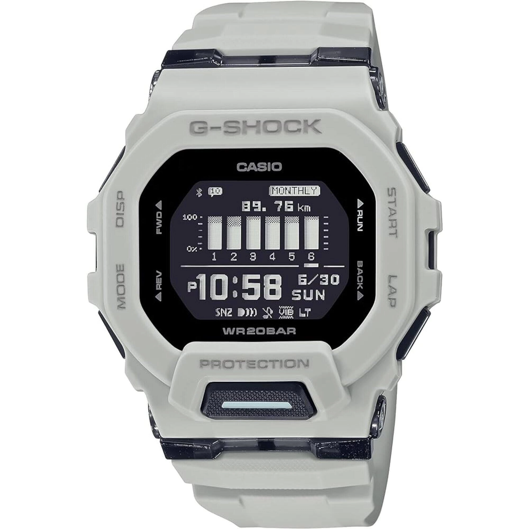 Casio Men's Digital Watch - G-Shock G-Squad 200 Series Black Dial Strap | GBD200UU-9