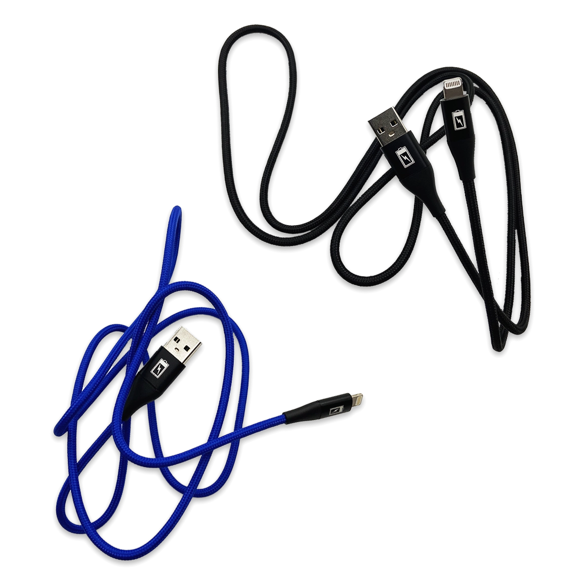 Charging Cable Nylon Braided USB to Lightning 4FT 2.4 Amp - 3 Pieces Per Pack 24603