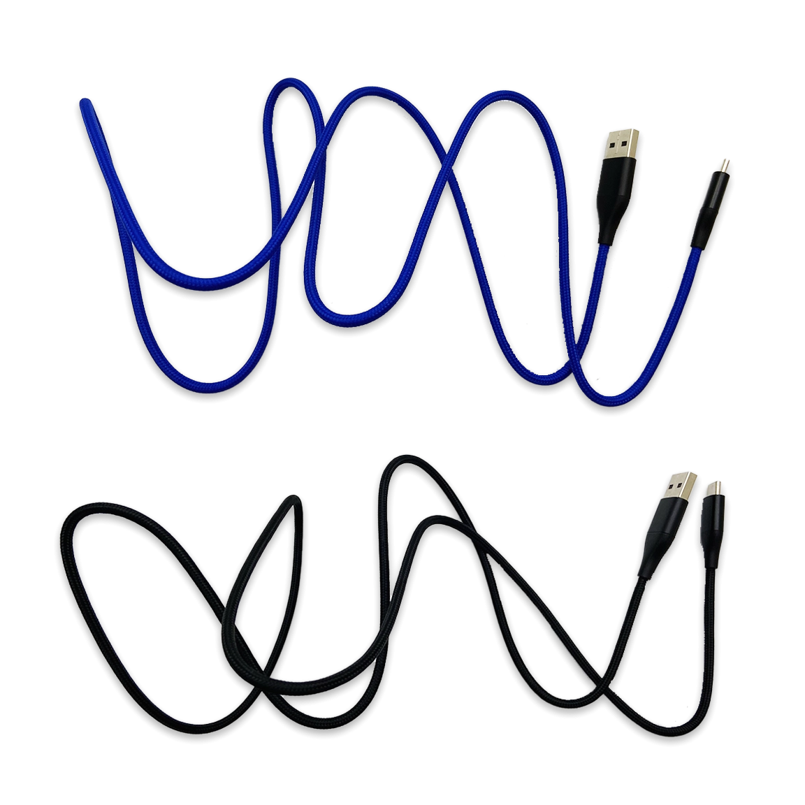 Charging Cable Nylon Braided USB to USB-C 4FT 2.4 Amp - 3 Pieces Per Pack 24616