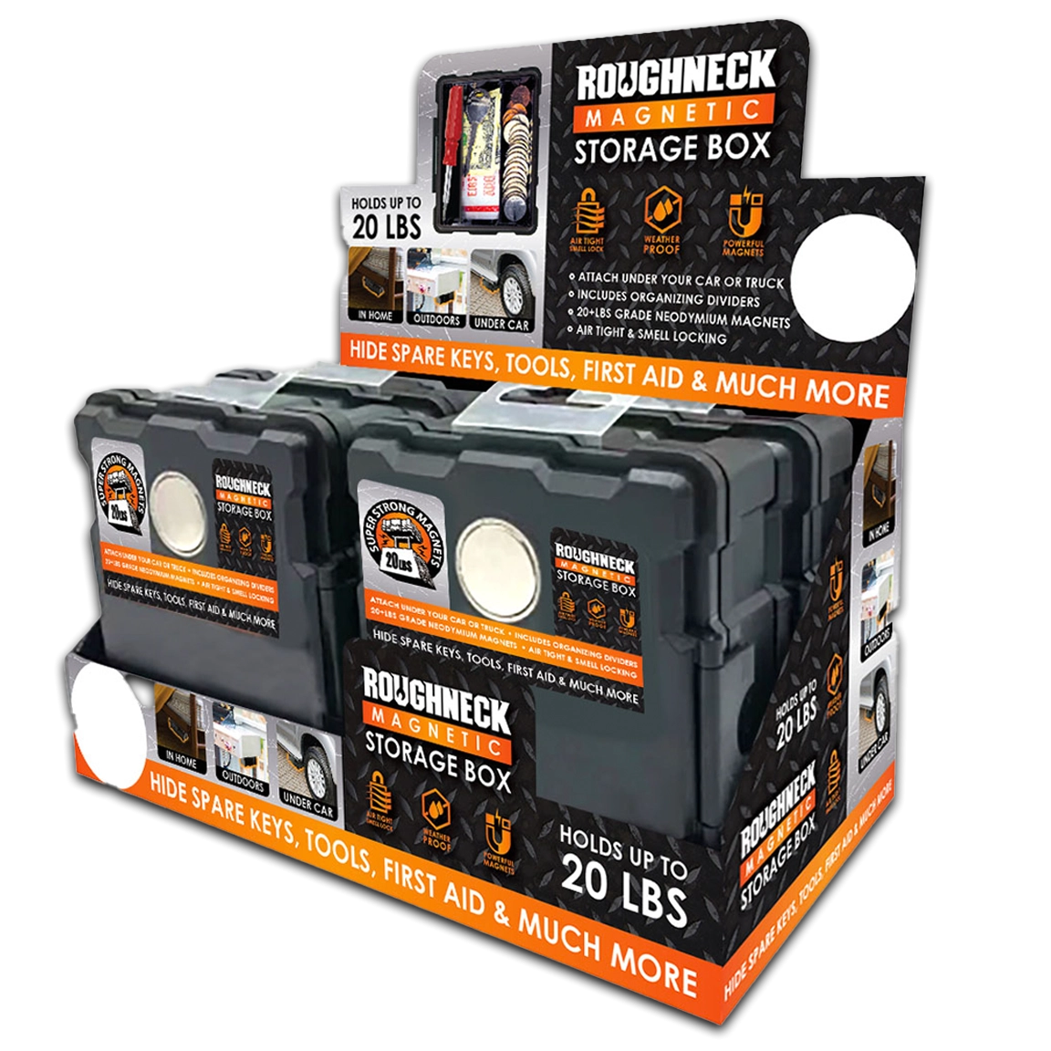 Curated Roughneck Patriotic Top Seller Floor Display 88660