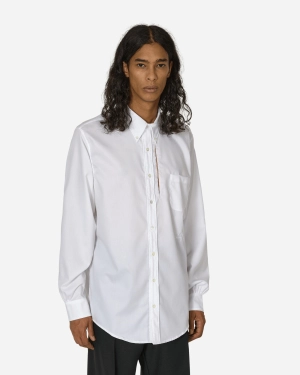 Cut-Out Longsleeve Shirt White