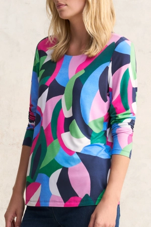Double Layer Tee - Abstract Print