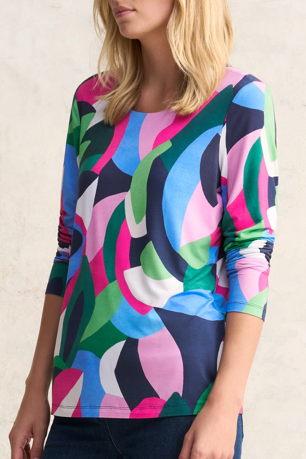 Double Layer Tee - Abstract Print