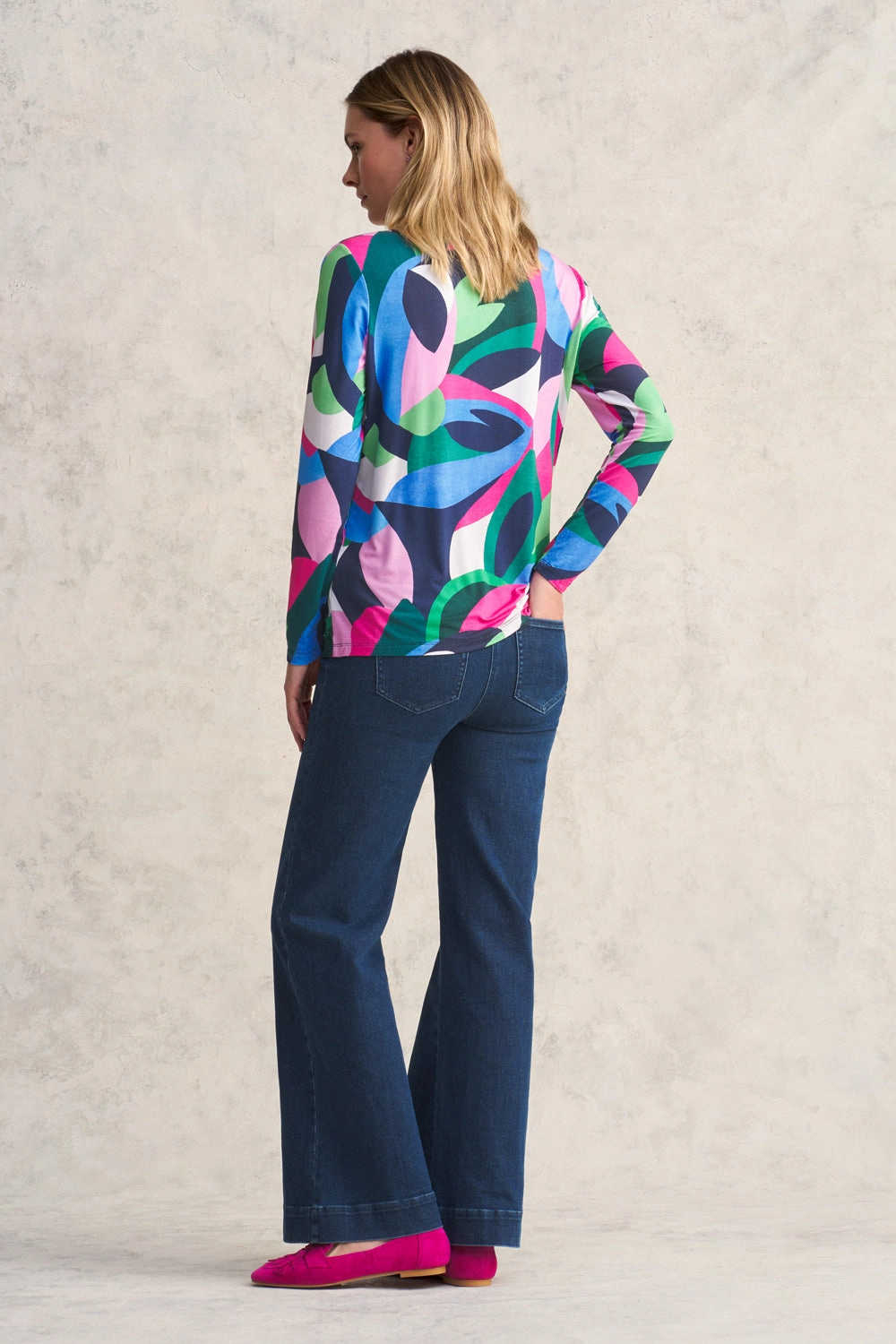 Double Layer Tee - Abstract Print