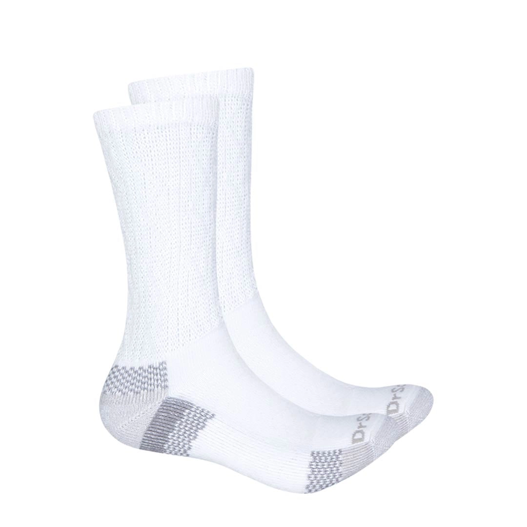 Dr.Scholls - Women's 2 Pack Advanced Relief Crew Socks (DSW22012C2C2D01 WHT)