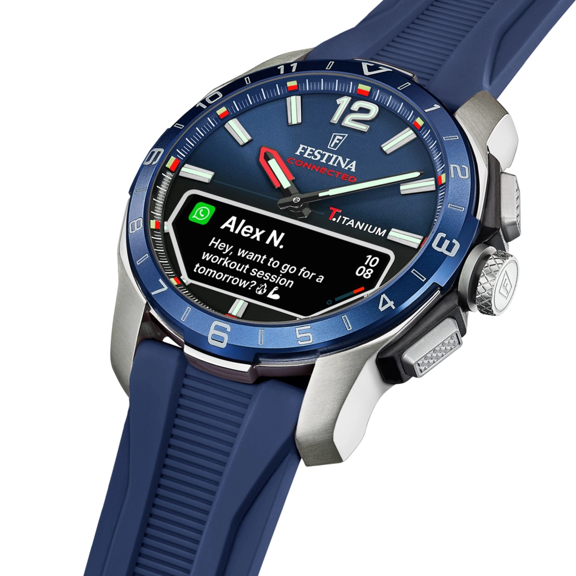 Festina Connected D Rubber Connected (Digital) Mens Watch I Model F23000/1 Digital Movement