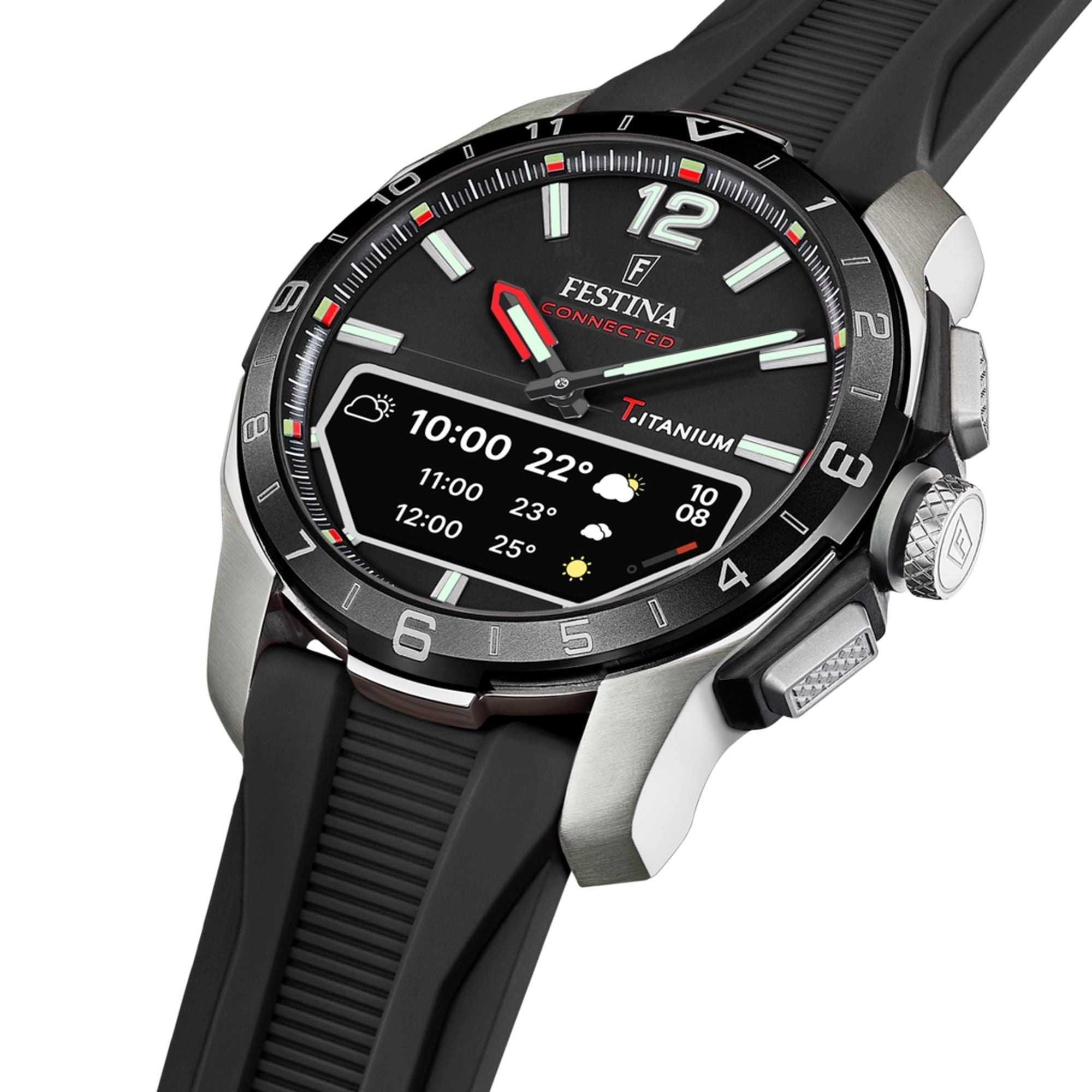 Festina Connected D Rubber Connected (Digital) Mens Watch I Model F23000/4 Digital Movement