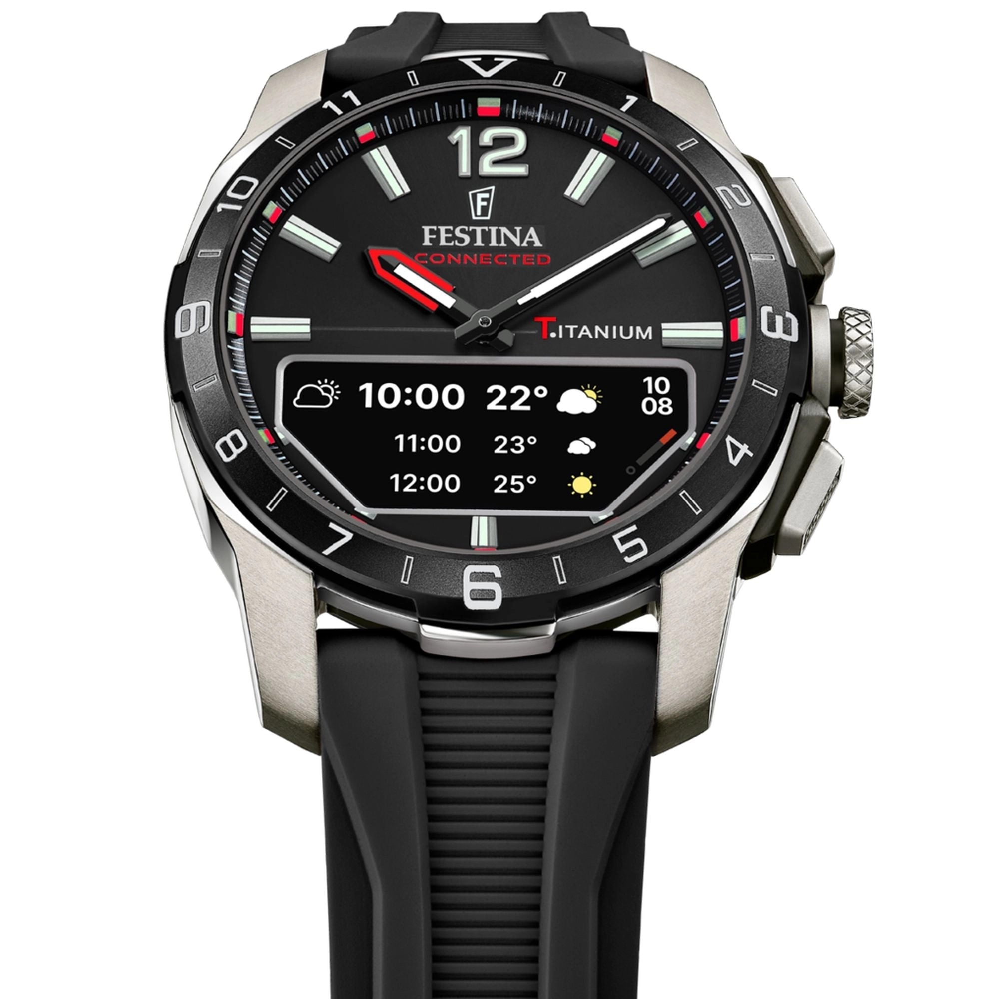 Festina Connected D Rubber Connected (Digital) Mens Watch I Model F23000/4 Digital Movement