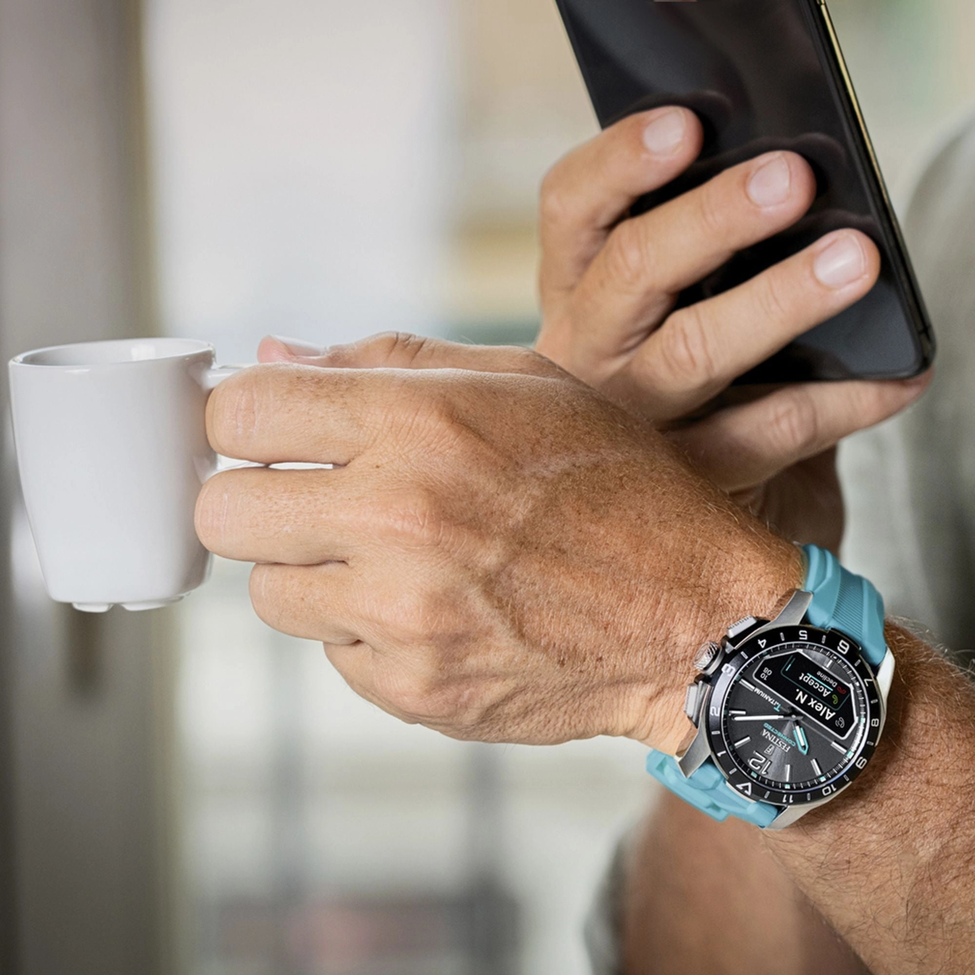 Festina Connected D Rubber Connected (Digital) Mens Watch I Model F23000/5 Digital Movement