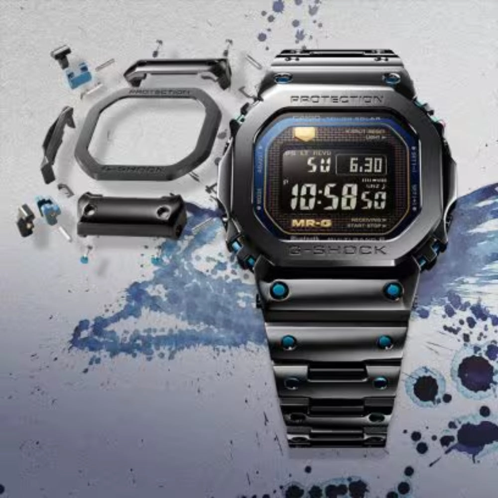 G-Shock MR-G B5000 Series Solar Titanium Watch, MRGB5000BA-1