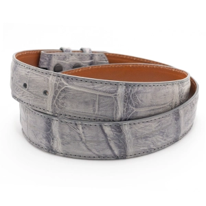 Gray Gnarly Alligator Belt Straps