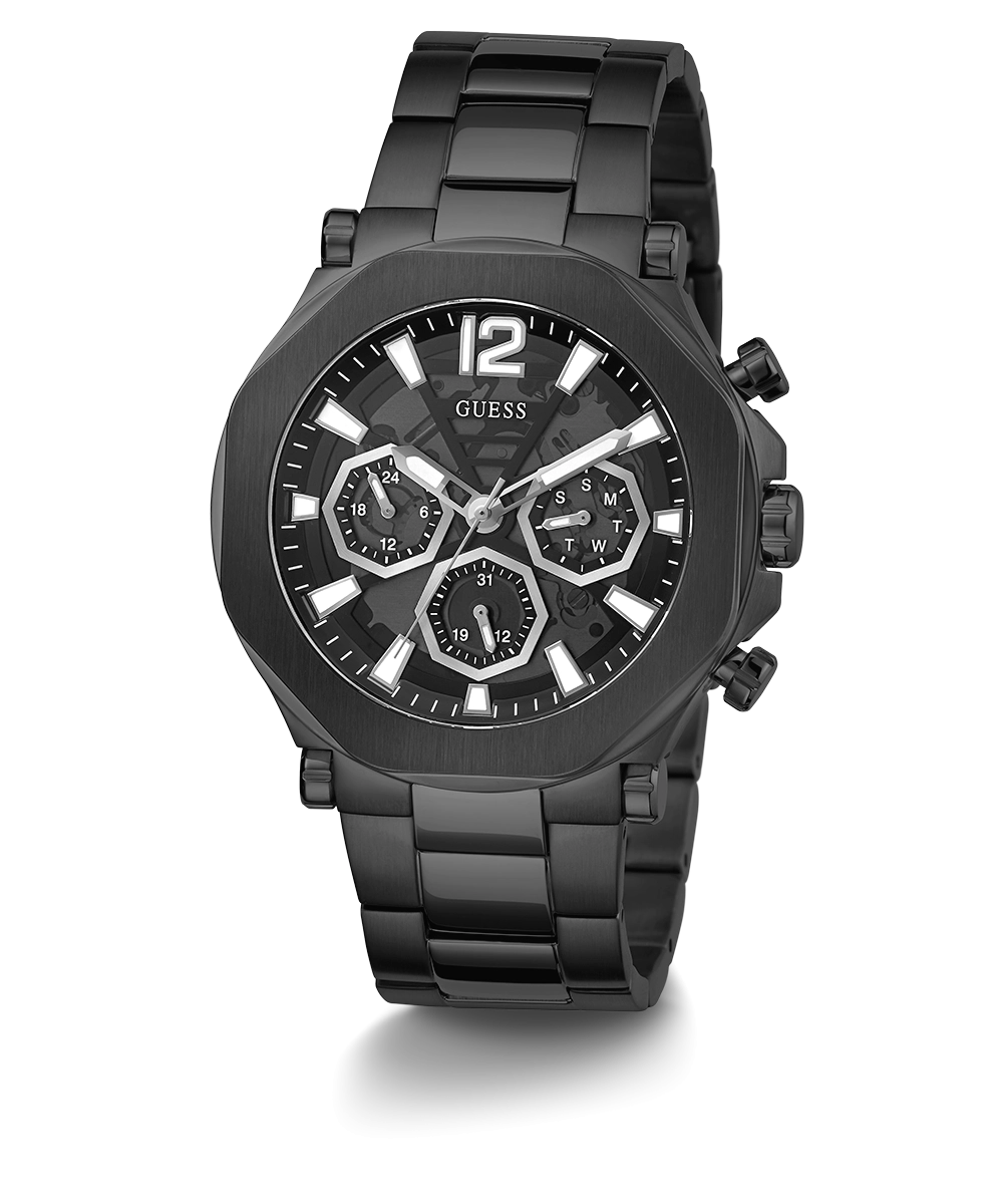 GUESS Mens Black Multi-function Watch