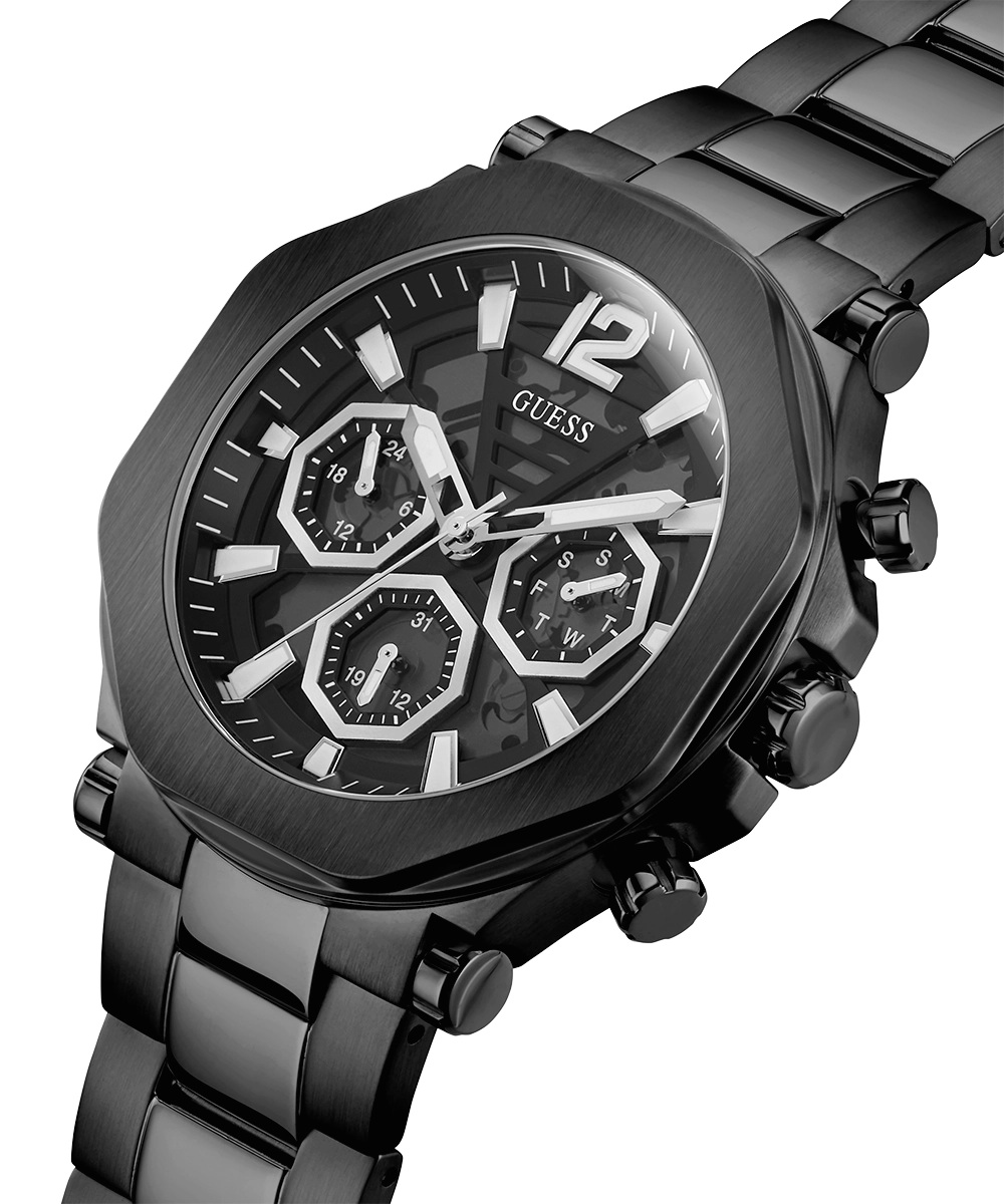 GUESS Mens Black Multi-function Watch
