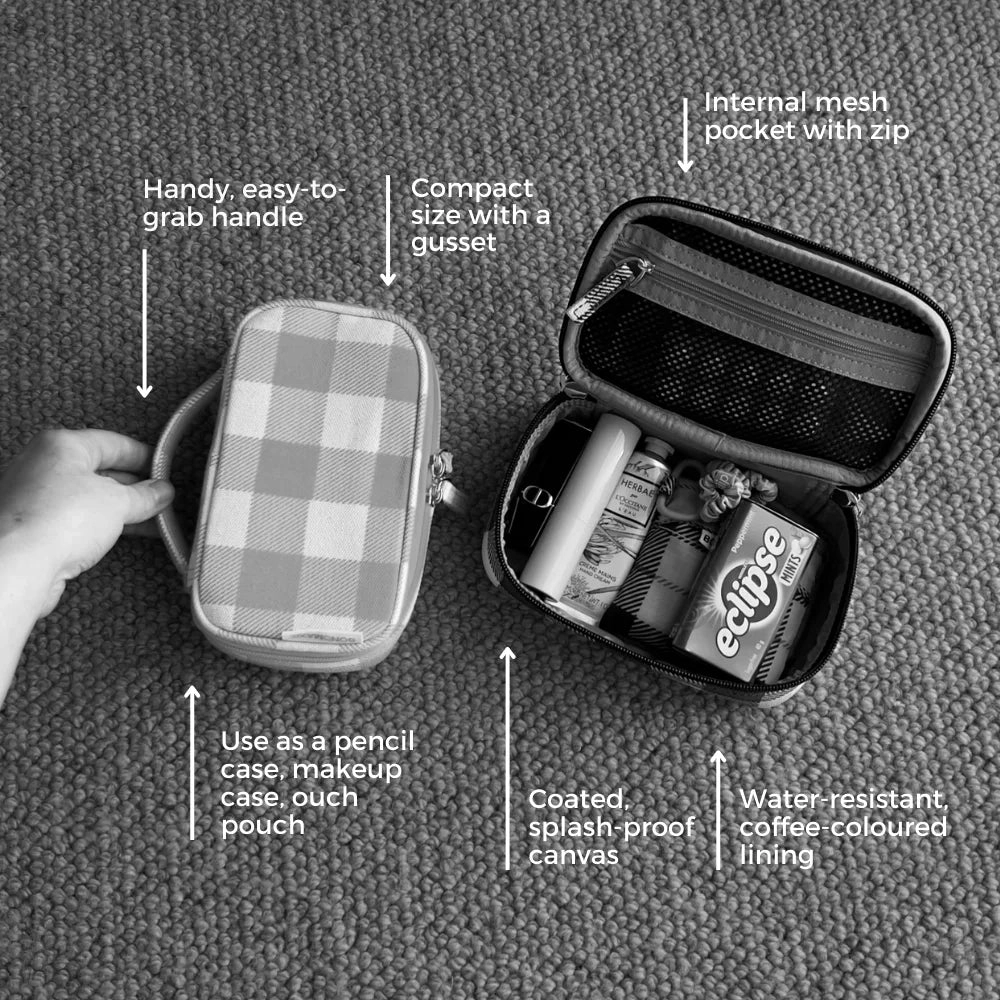 Handy Handle Case -- Black Houndstooth