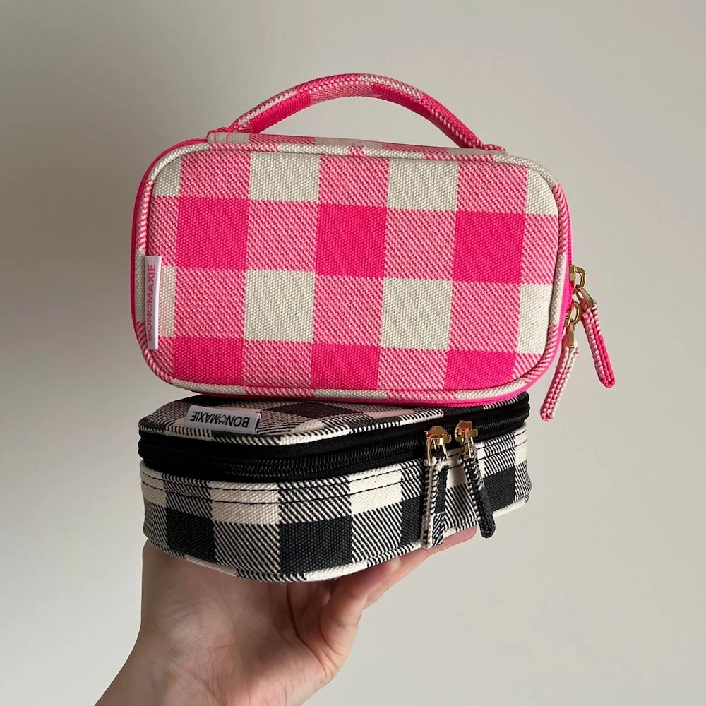 Handy Handle Case -- Neon Pink Gingham