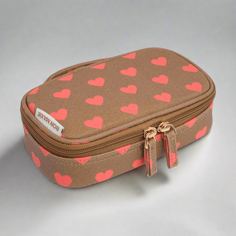 Handy Handle Case -- Orange Hearts