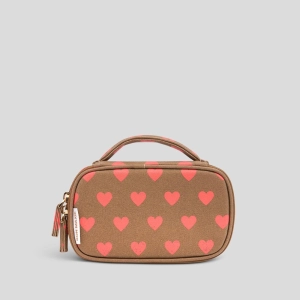 Handy Handle Case -- Orange Hearts