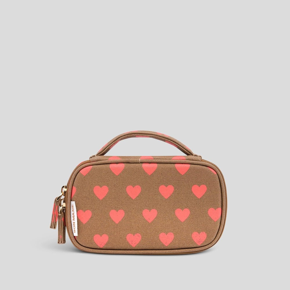 Handy Handle Case -- Orange Hearts