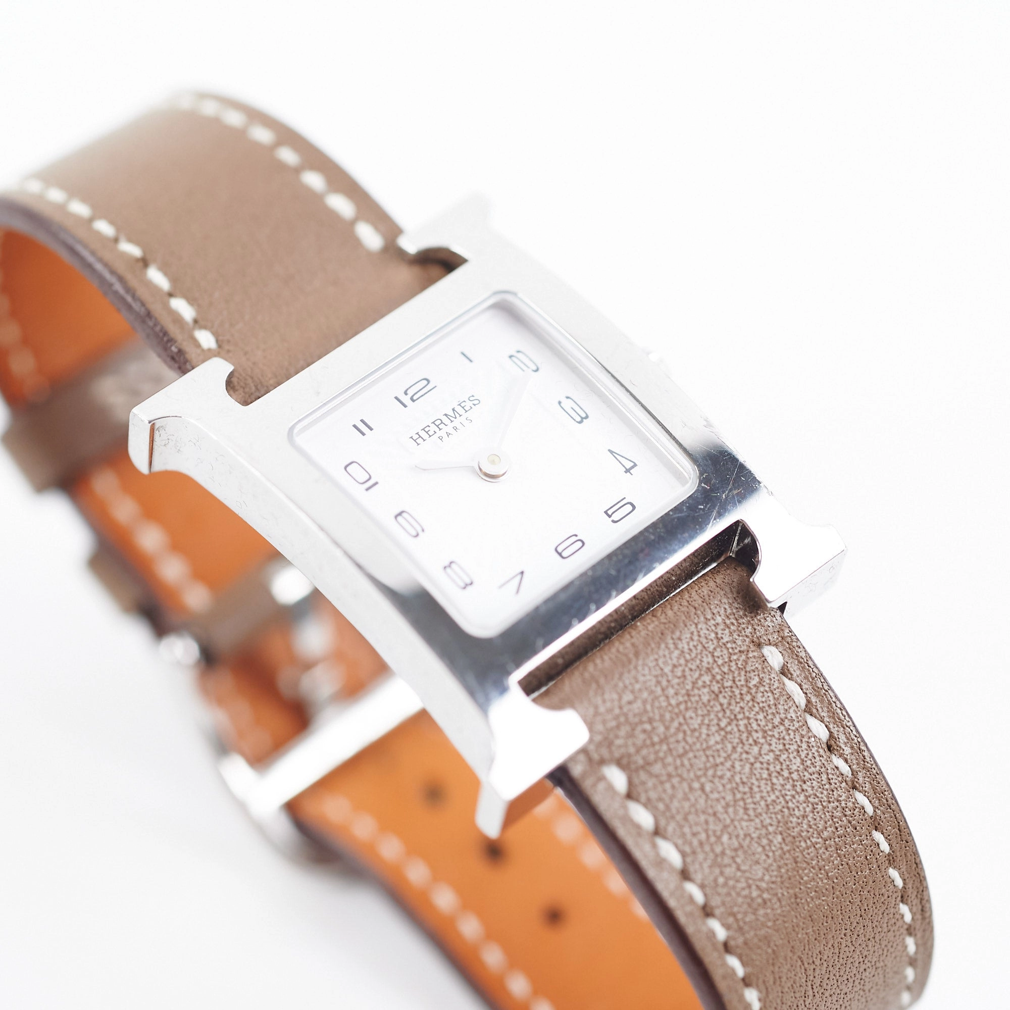 Hermes Heure H 25mm Small Watch Etoupe