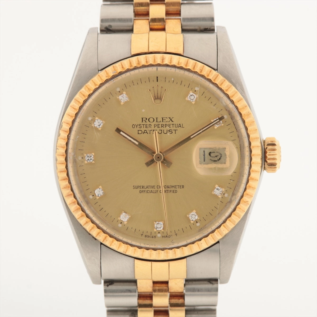 ITEM 36 - Rolex Datejust 36mm Two Toned with Diamonds
