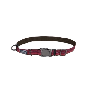 K9 Explorer® Reflective Adjustable Dog Collar, Berry Medium