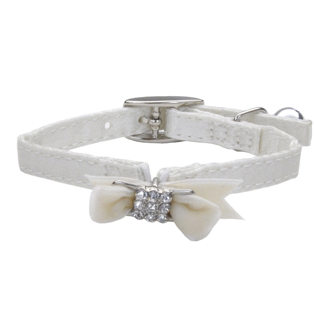 Li'l Pals® Safety Kitten Collar with Bow, White