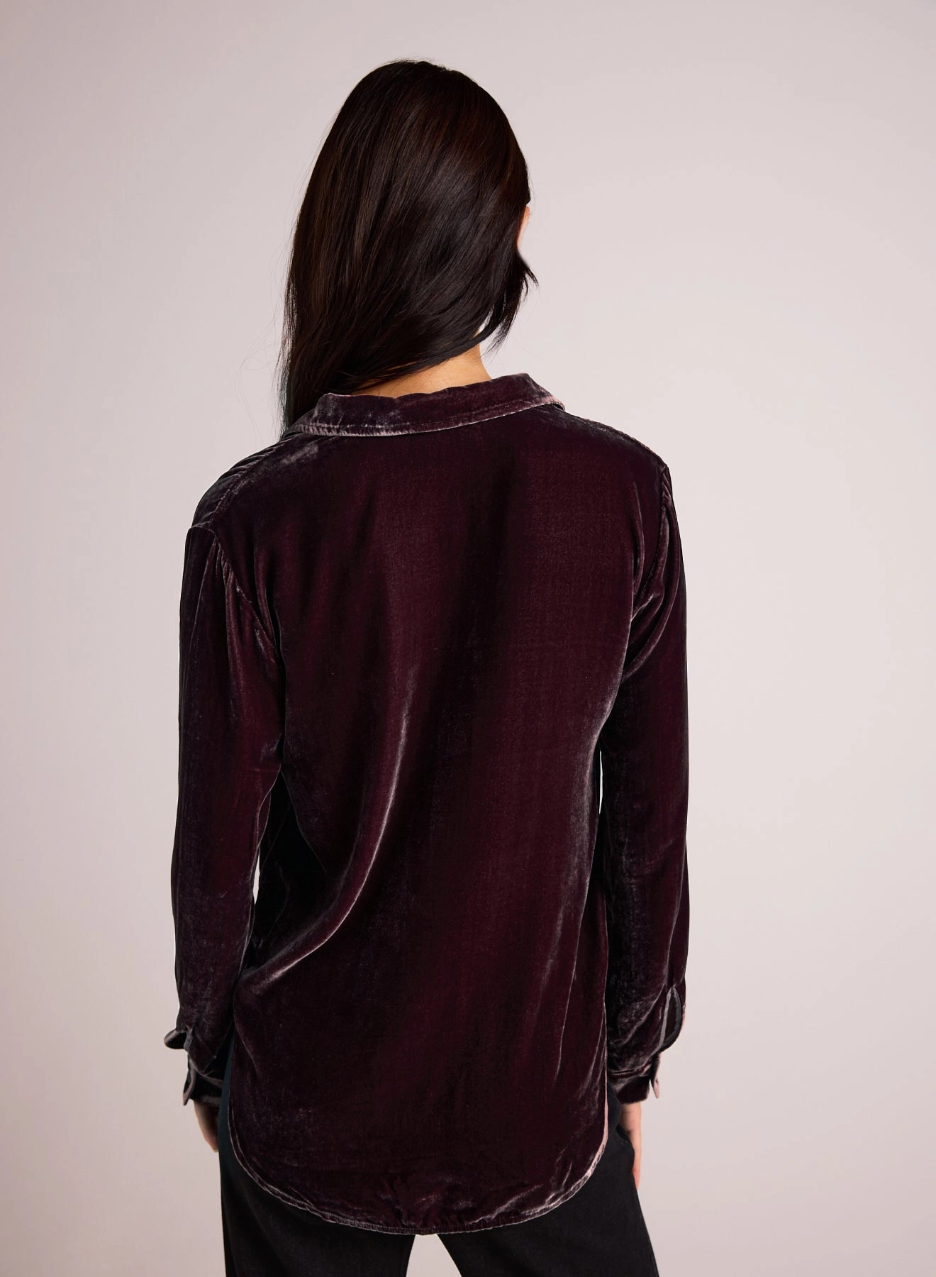 Long Sleeve Clean Shirt - Aubergine