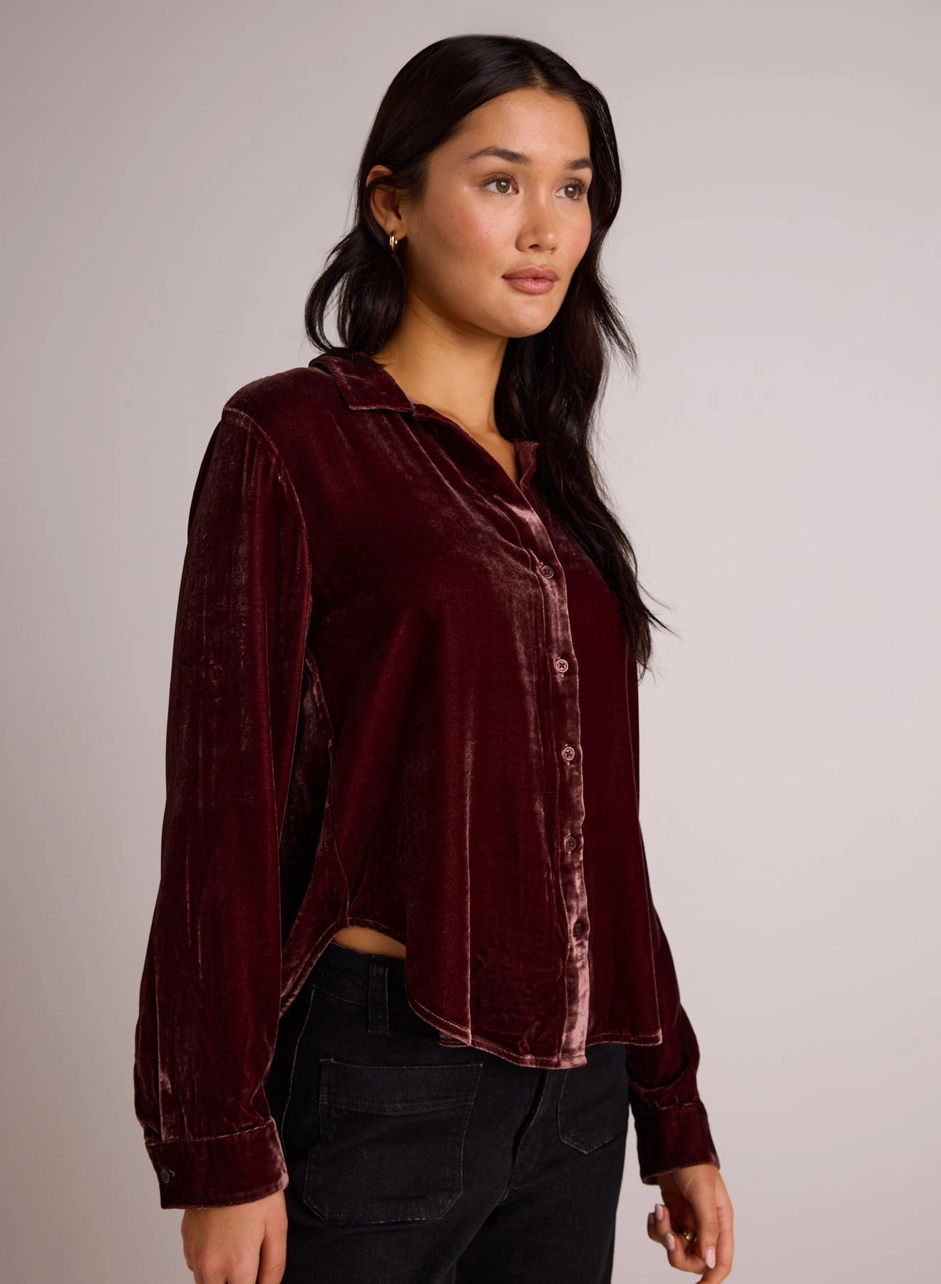 Long Sleeve Clean Shirt - Winter Rouge
