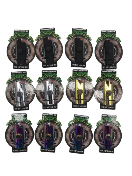 Metal Spinner Lighter Case - 12 Pieces Per Retail Ready Display 23059