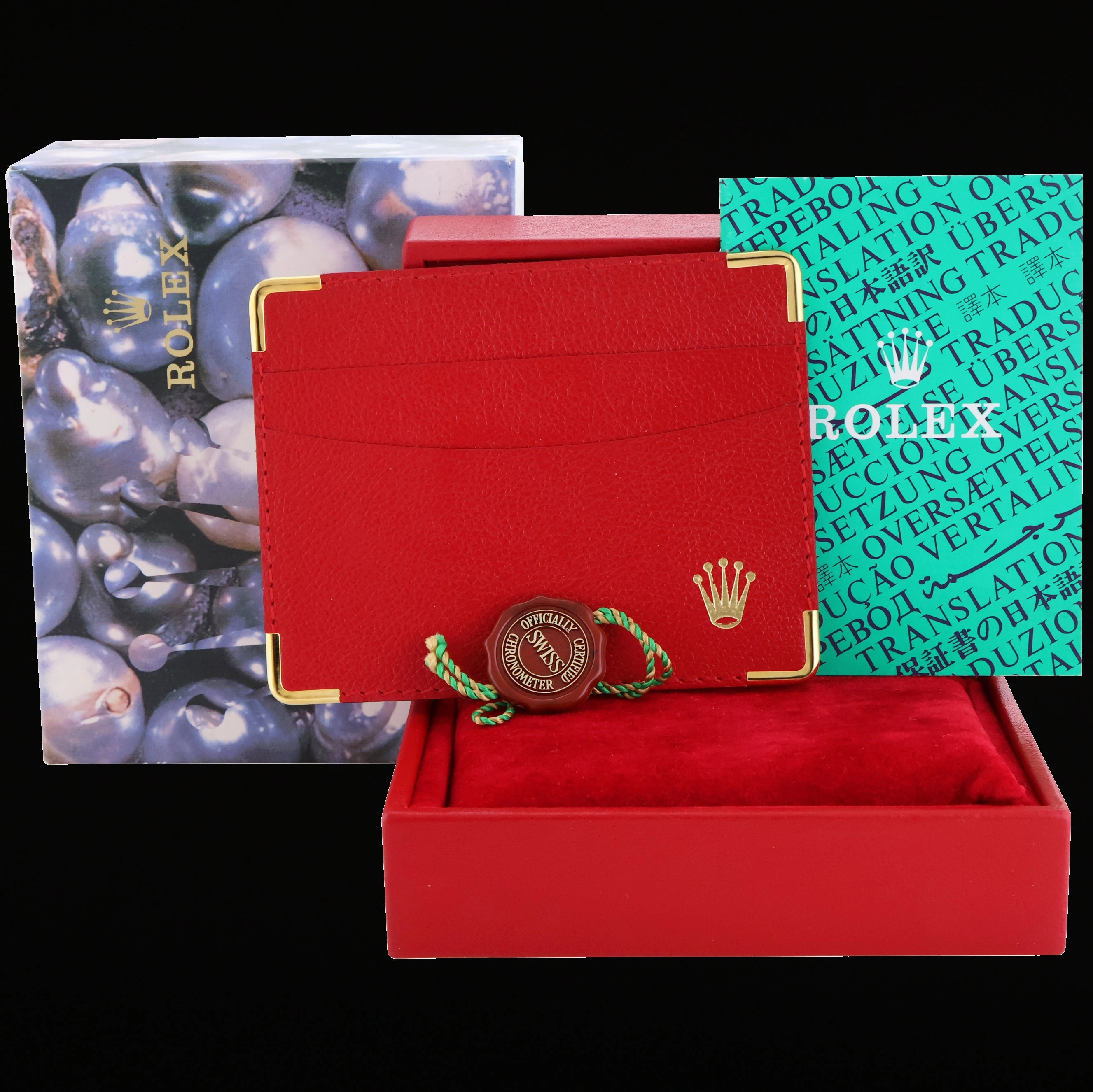 MINT Ladies Rolex 26mm President Rose White Yellow Gold 69179 Tridor Diamond Watch