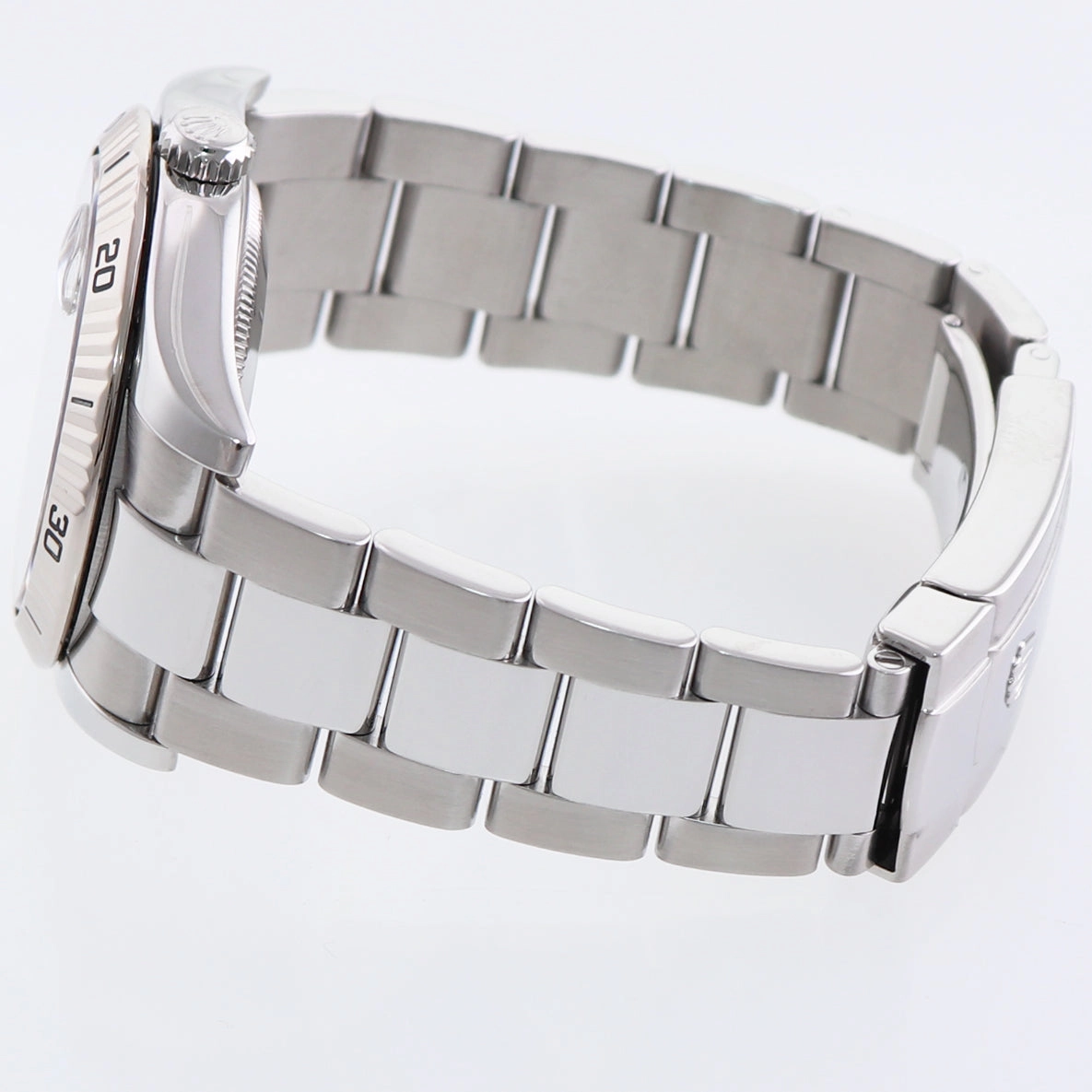 MINT Rolex DateJust Turn-O-Graph 116264 Steel Black White Gold Fluted Watch Box