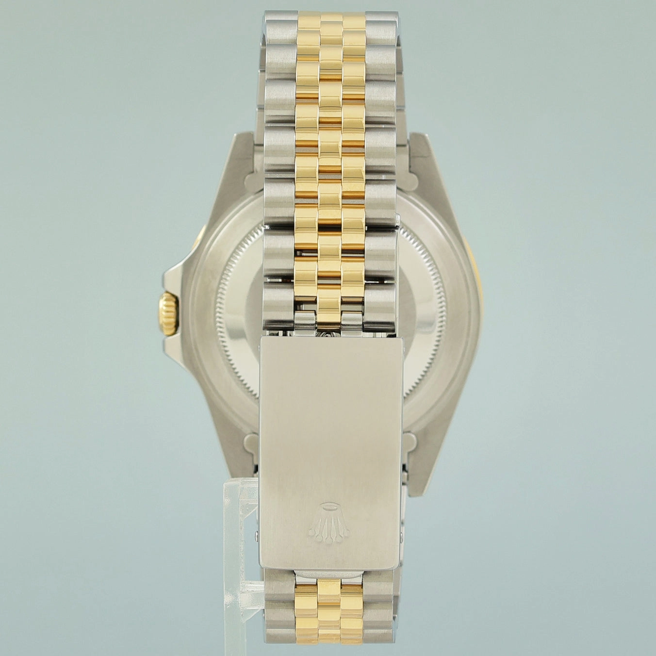 MINT Rolex GMT-Master II 16713 Two-Tone Yellow Gold and Steel Rootbeer Jubilee Watch