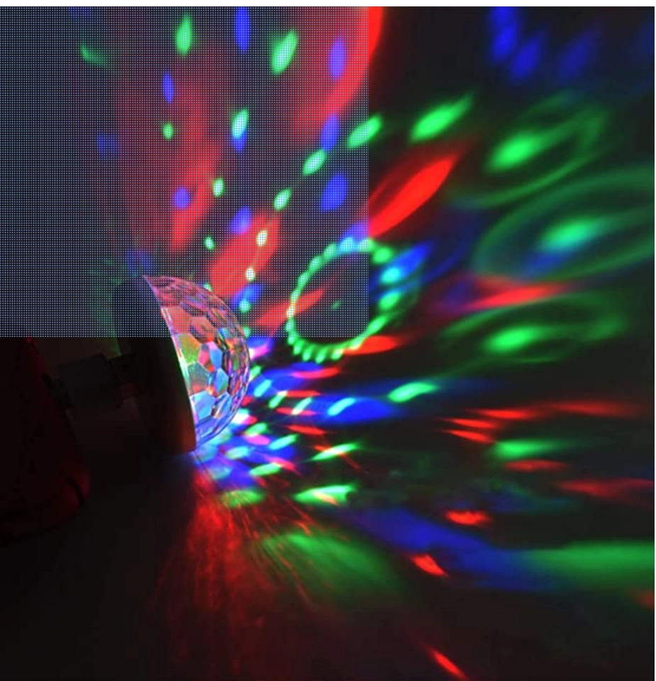 Mood Light Mini USB Disco Ball - 4 Pieces Per Retail Ready Display 41677