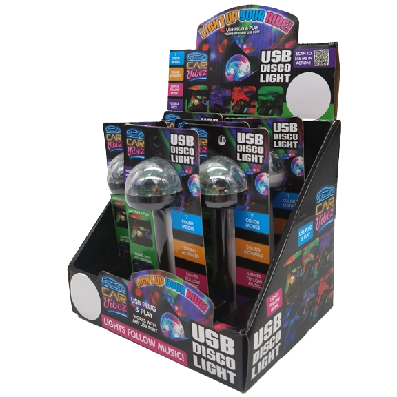 Mood Light USB Mini Disco Ball - 6 Pieces Per Retail Ready Display 23308