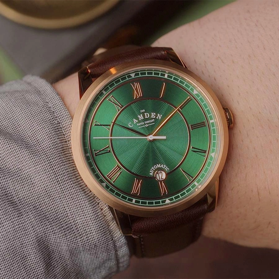 No.29 Automatic Rose Gold, Green and Brown